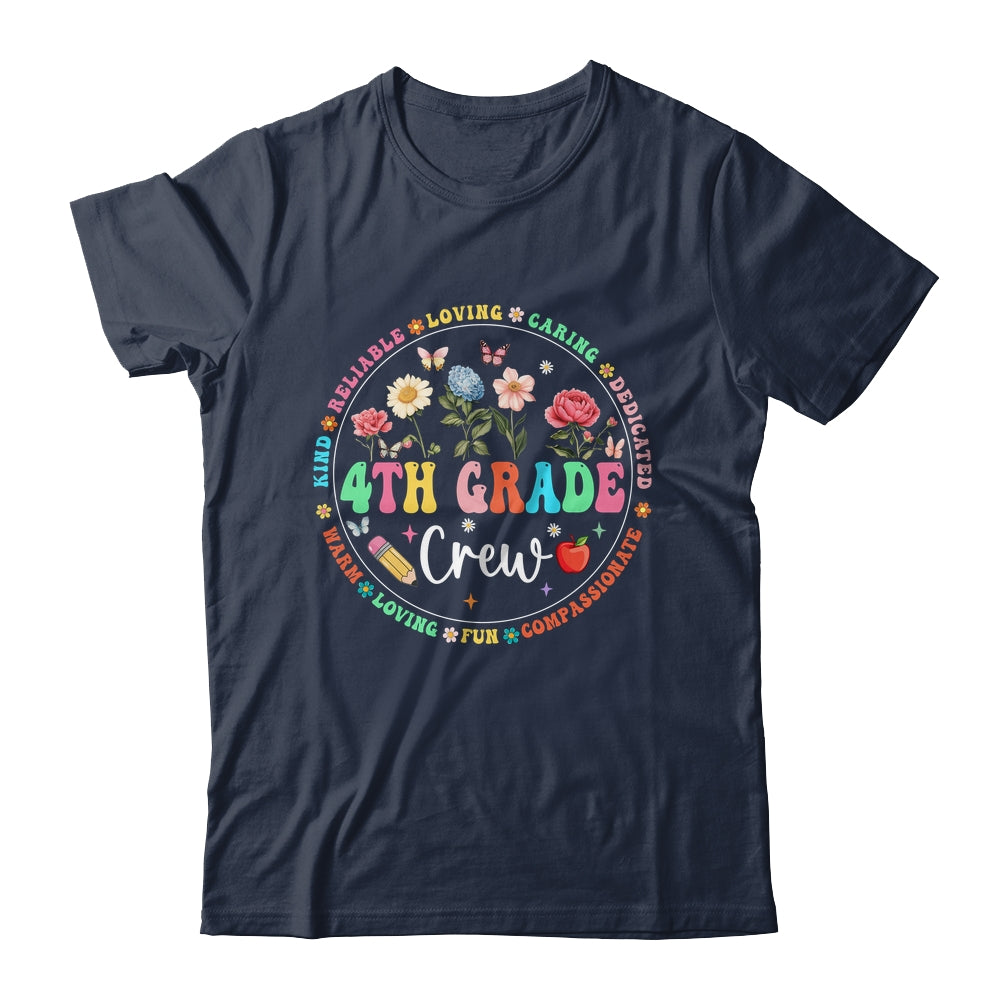 4th Grade Crew Back To School Kindergarten Teacher Kids Shirt & Hoodie | siriusteestore