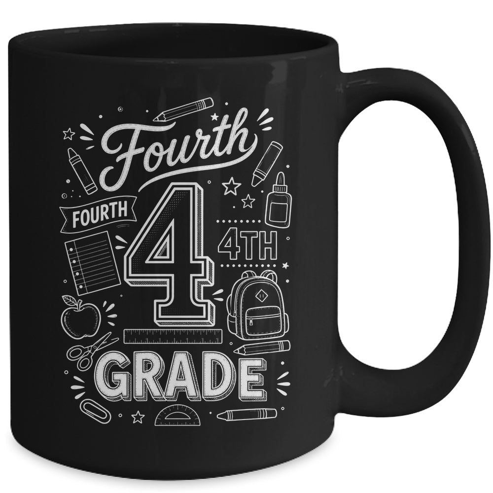 4th Grade For Boys Back To School First Day Fourth Grade Mug | siriusteestore