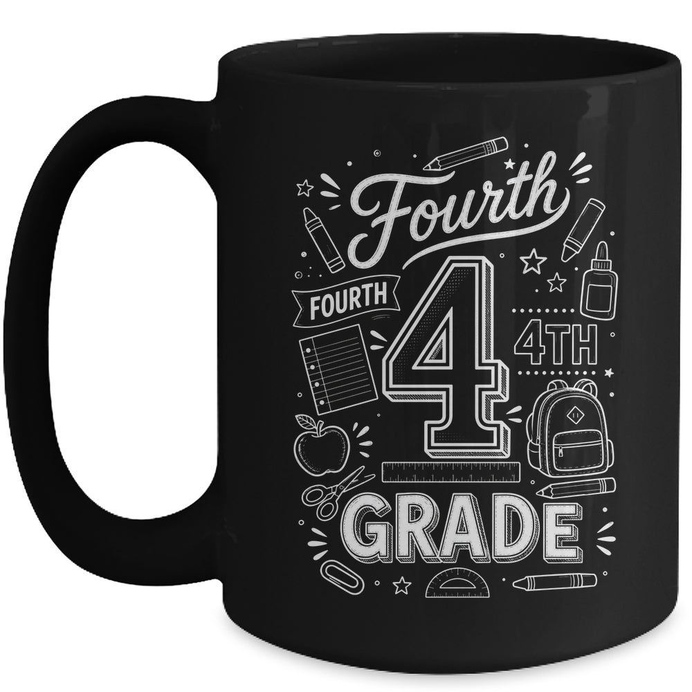 4th Grade For Boys Back To School First Day Fourth Grade Mug | siriusteestore