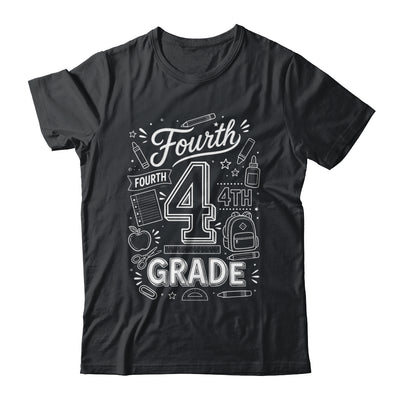 4th Grade For Boys Back To School First Day Fourth Grade Shirt & Hoodie | siriusteestore