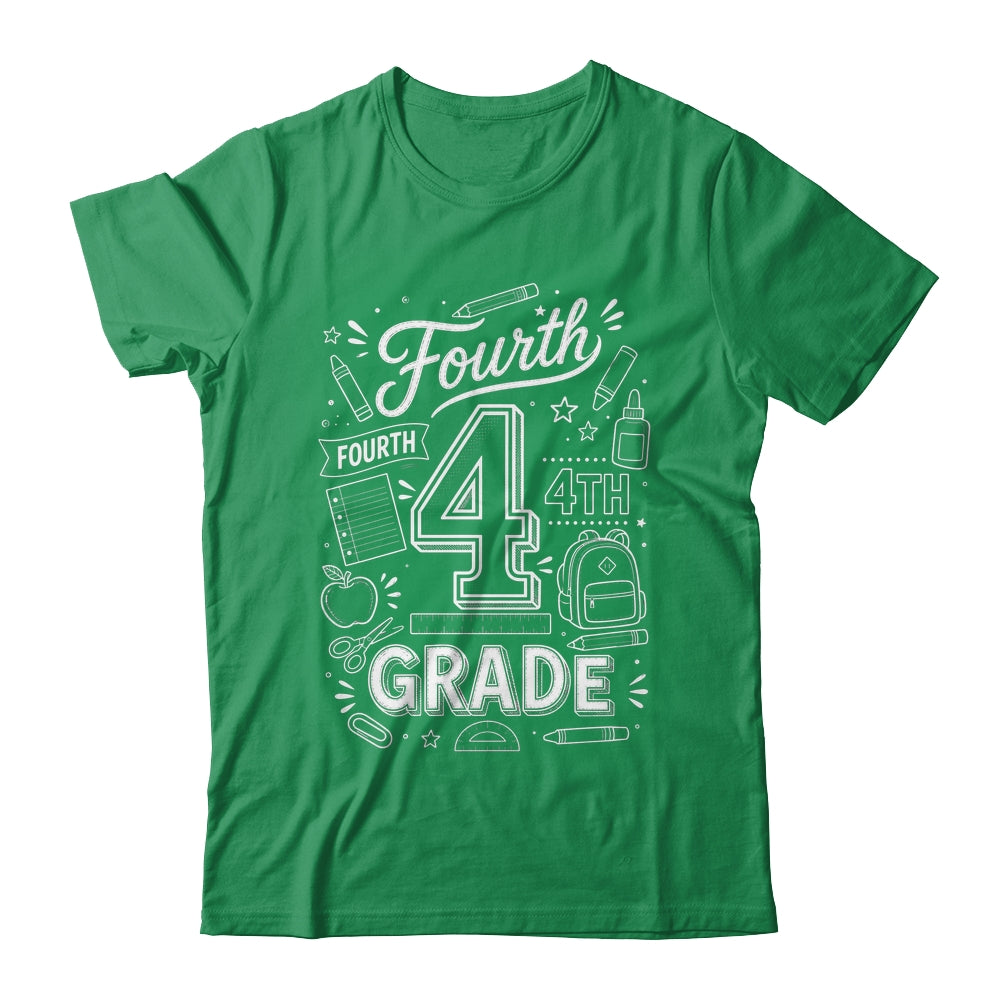 4th Grade For Boys Back To School First Day Fourth Grade Shirt & Hoodie | siriusteestore