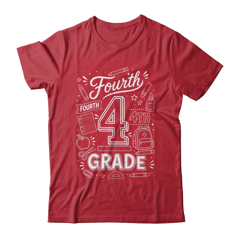 4th Grade For Boys Back To School First Day Fourth Grade Shirt & Hoodie | siriusteestore