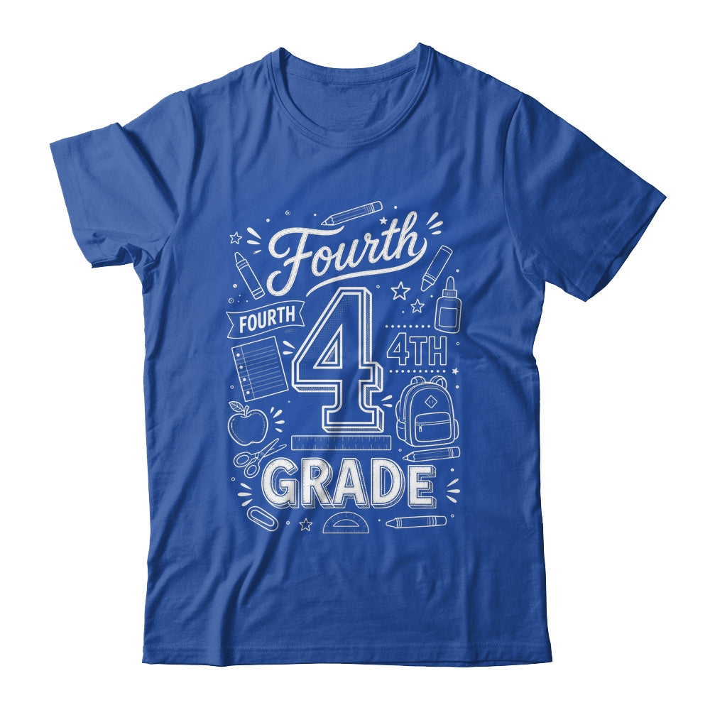 4th Grade For Boys Back To School First Day Fourth Grade Shirt & Hoodie | siriusteestore