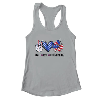 4th Of July Cheer Girl Peace Love Cheerleading American Teen Shirt & Tank Top | siriusteestore