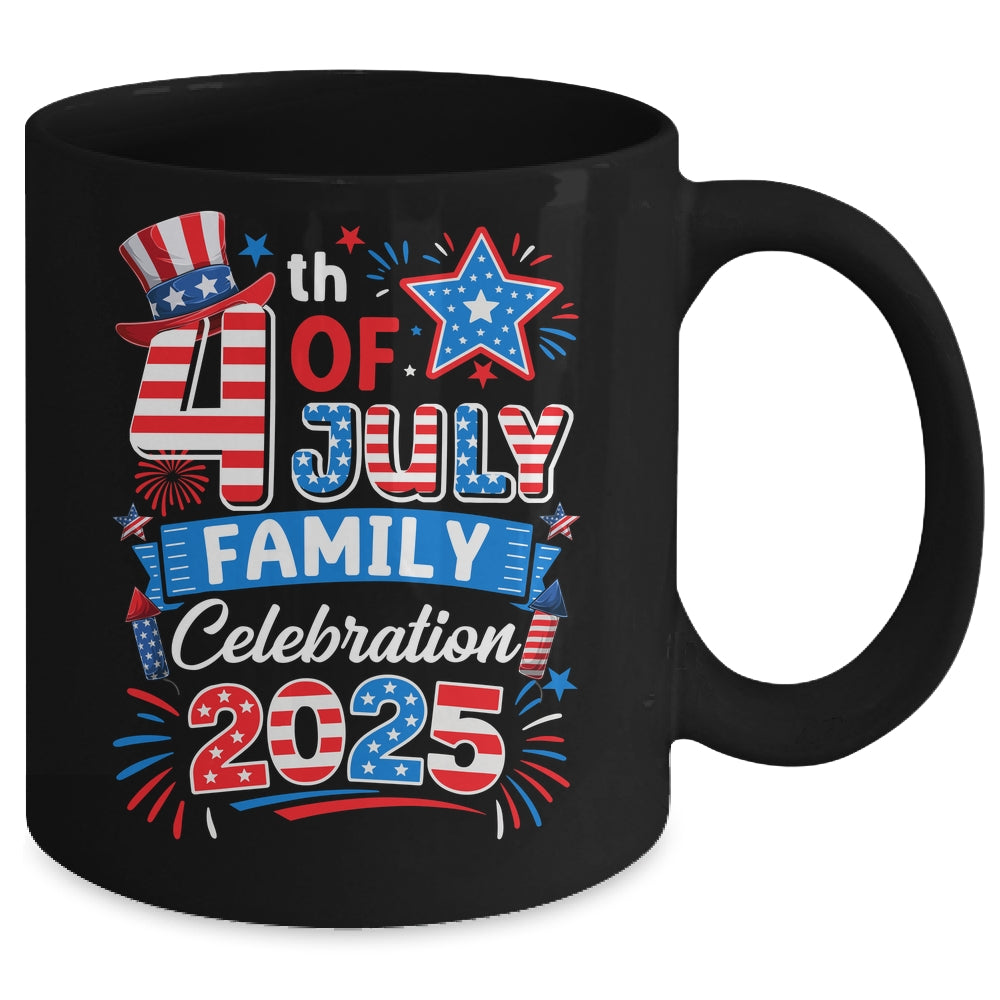 4th Of July Family Celebration 2025 Family Matching Group Mug | siriusteestore