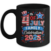 4th Of July Family Celebration 2025 Family Matching Group Mug | siriusteestore