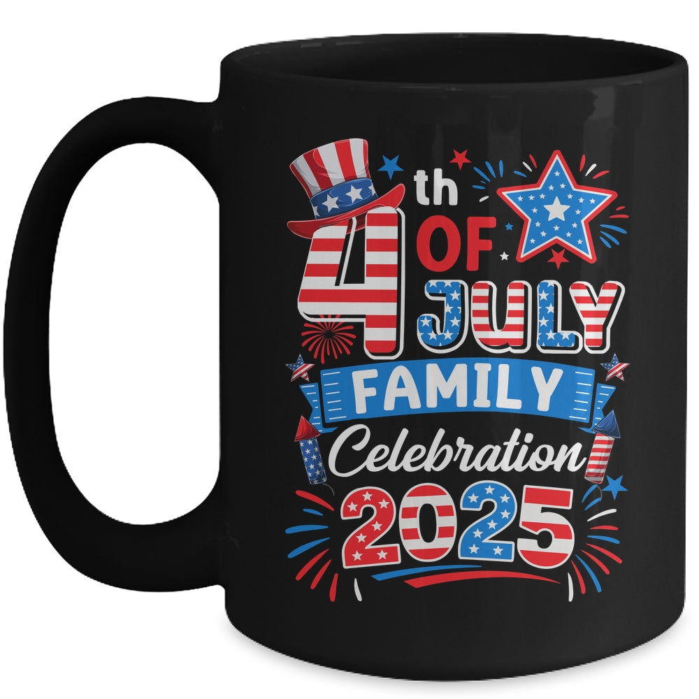 4th Of July Family Celebration 2025 Family Matching Group Mug | siriusteestore