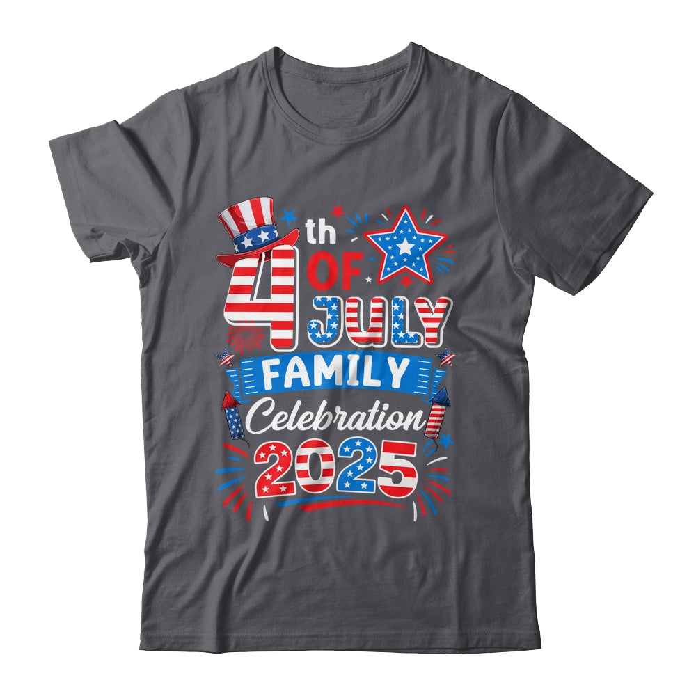 4th Of July Family Celebration 2025 Family Matching Group Shirt & Tank Top | siriusteestore