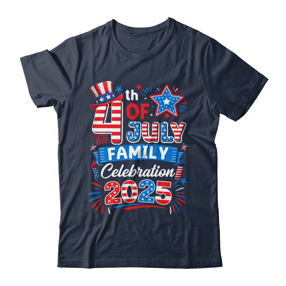 4th Of July Family Celebration 2025 Family Matching Group Shirt & Tank Top | siriusteestore