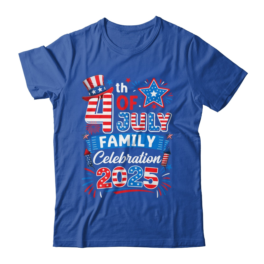 4th Of July Family Celebration 2025 Family Matching Group Shirt & Tank Top | siriusteestore
