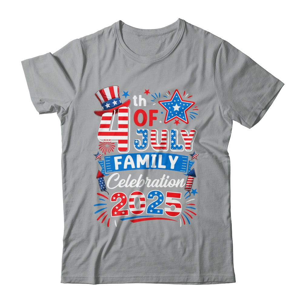 4th Of July Family Celebration 2025 Family Matching Group Shirt & Tank Top | siriusteestore