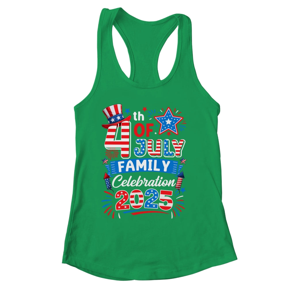 4th Of July Family Celebration 2025 Family Matching Group Shirt & Tank Top | siriusteestore