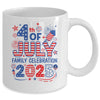 4th Of July Family Matching Group Family Celebration 2025 Mug | siriusteestore