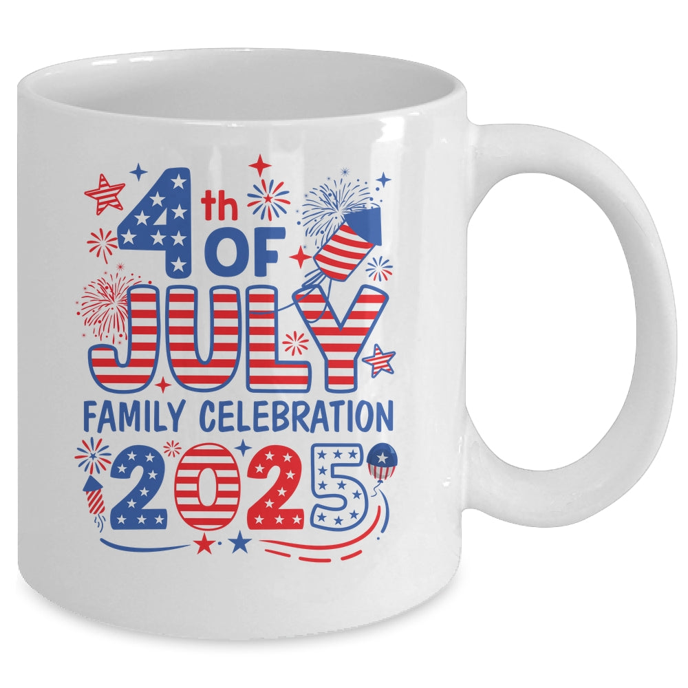 4th Of July Family Matching Group Family Celebration 2025 Mug | siriusteestore