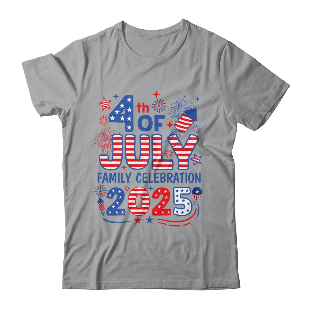4th Of July Family Matching Group Family Celebration 2025 Shirt & Tank Top | siriusteestore