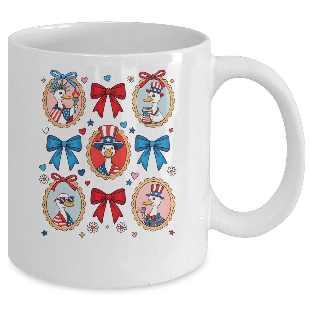4th Of July Goose Patriotic Coquette Goose Independence Mug | siriusteestore