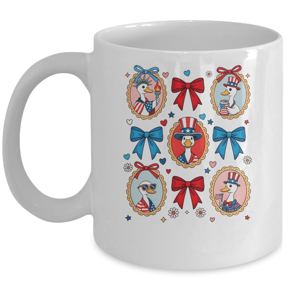 4th Of July Goose Patriotic Coquette Goose Independence Mug | siriusteestore