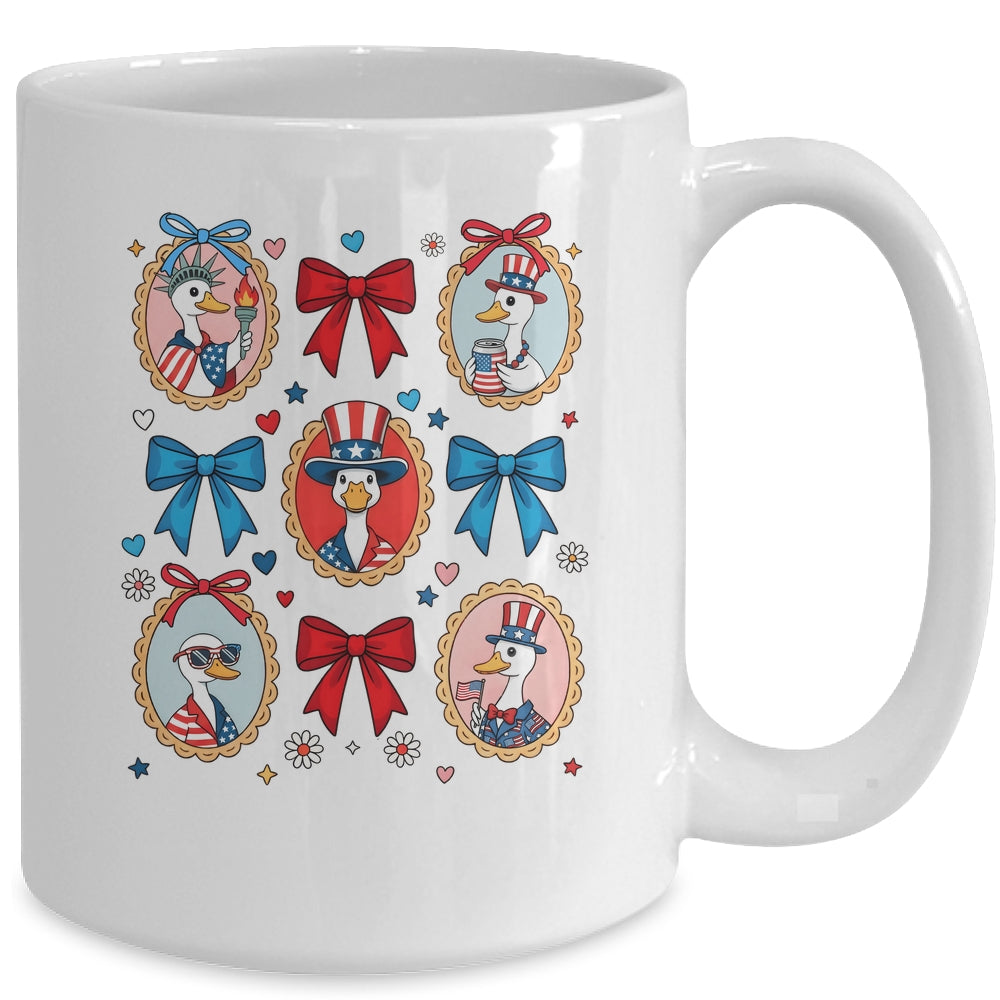 4th Of July Goose Patriotic Coquette Goose Independence Mug | siriusteestore
