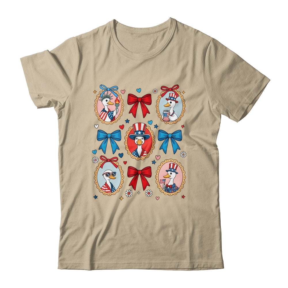 4th Of July Goose Patriotic Coquette Goose Independence Shirt & Tank Top | siriusteestore