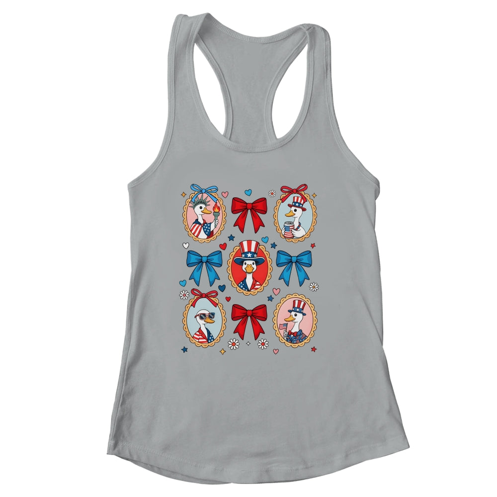 4th Of July Goose Patriotic Coquette Goose Independence Shirt & Tank Top | siriusteestore