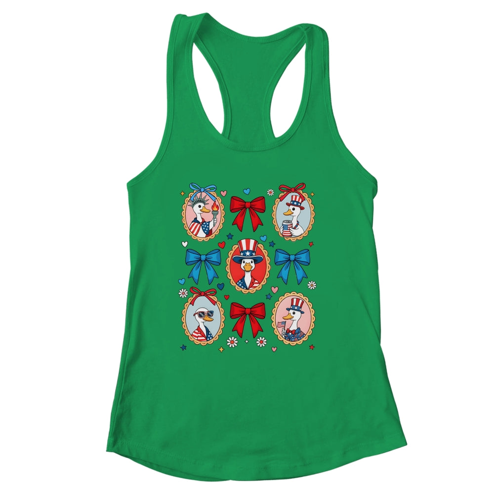 4th Of July Goose Patriotic Coquette Goose Independence Shirt & Tank Top | siriusteestore