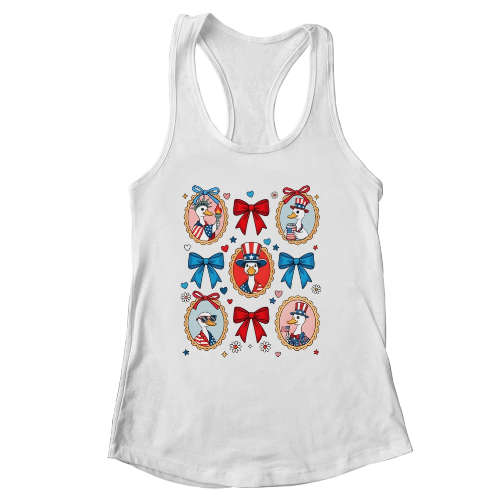 4th Of July Goose Patriotic Coquette Goose Independence Shirt & Tank Top | siriusteestore
