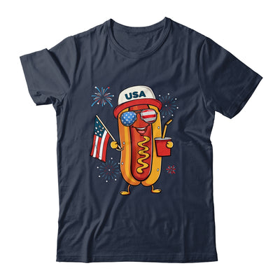 4th Of July Hotdog Funny Fourth Of July Patriotic USA Flag Shirt & Tank Top | siriusteestore
