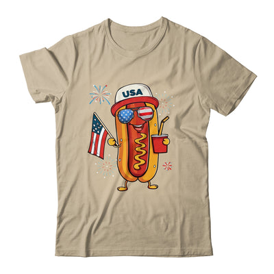 4th Of July Hotdog Funny Fourth Of July Patriotic USA Flag Shirt & Tank Top | siriusteestore
