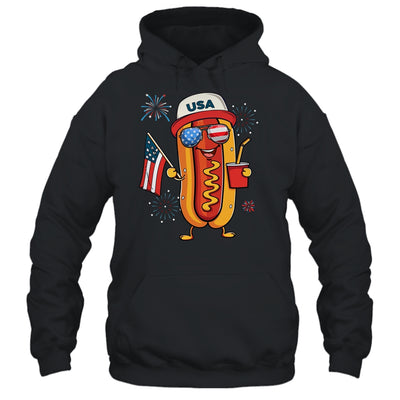 4th Of July Hotdog Funny Fourth Of July Patriotic USA Flag Shirt & Tank Top | siriusteestore