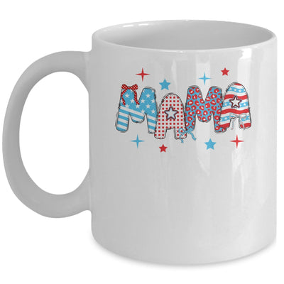 4th Of July Mama American Mama Fourth Of July Patriotic Mom Mug | siriusteestore