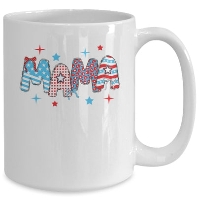 4th Of July Mama American Mama Fourth Of July Patriotic Mom Mug | siriusteestore