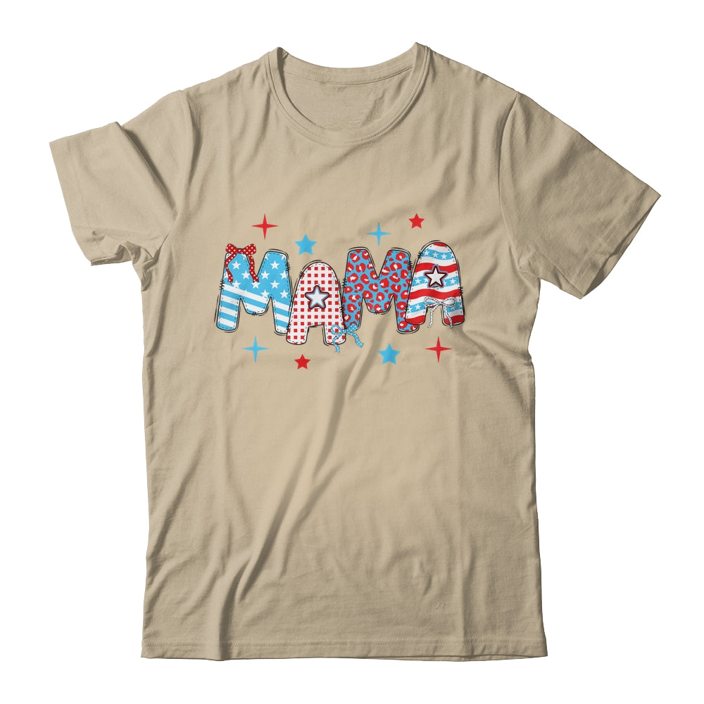 4th Of July Mama American Mama Fourth Of July Patriotic Mom Shirt & Tank Top | siriusteestore