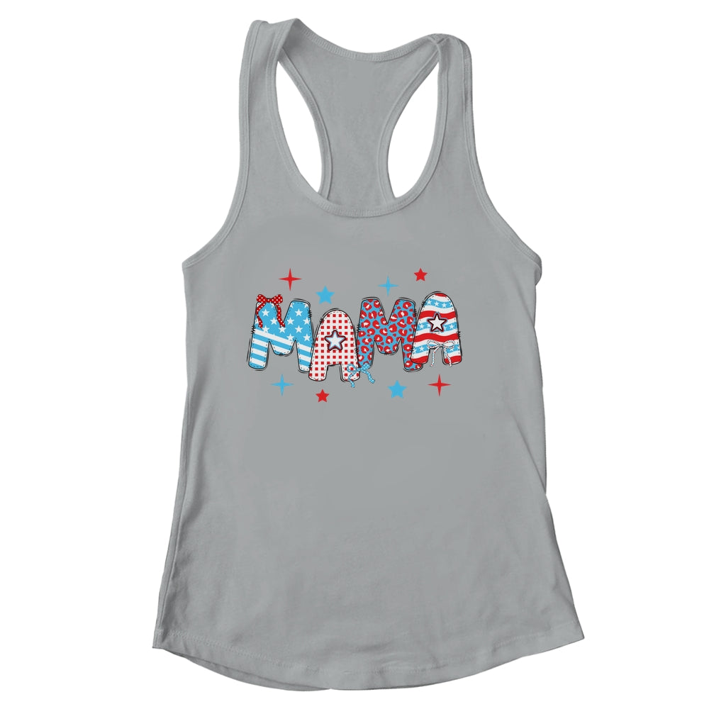 4th Of July Mama American Mama Fourth Of July Patriotic Mom Shirt & Tank Top | siriusteestore