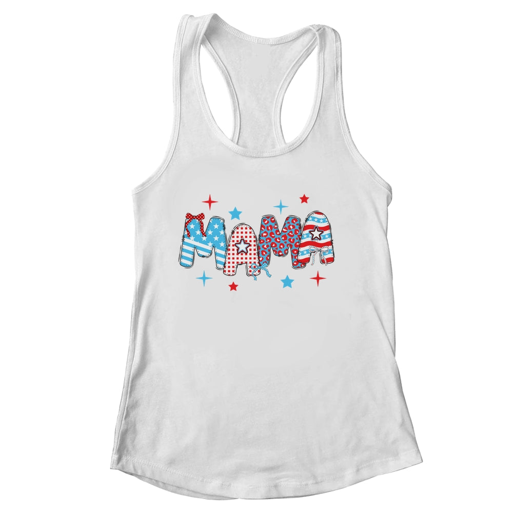 4th Of July Mama American Mama Fourth Of July Patriotic Mom Shirt & Tank Top | siriusteestore