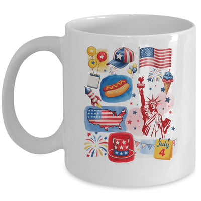 4th Of July Patriotic USA American Flag Independence Day Mug | siriusteestore