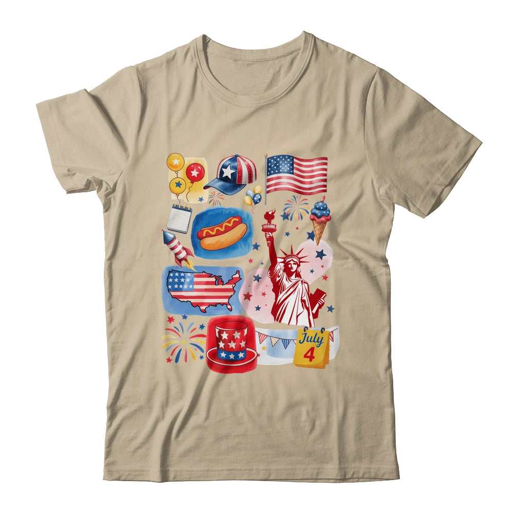 4th Of July Patriotic USA American Flag Independence Day Shirt & Tank Top | siriusteestore
