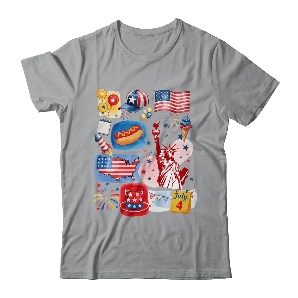 4th Of July Patriotic USA American Flag Independence Day Shirt & Tank Top | siriusteestore