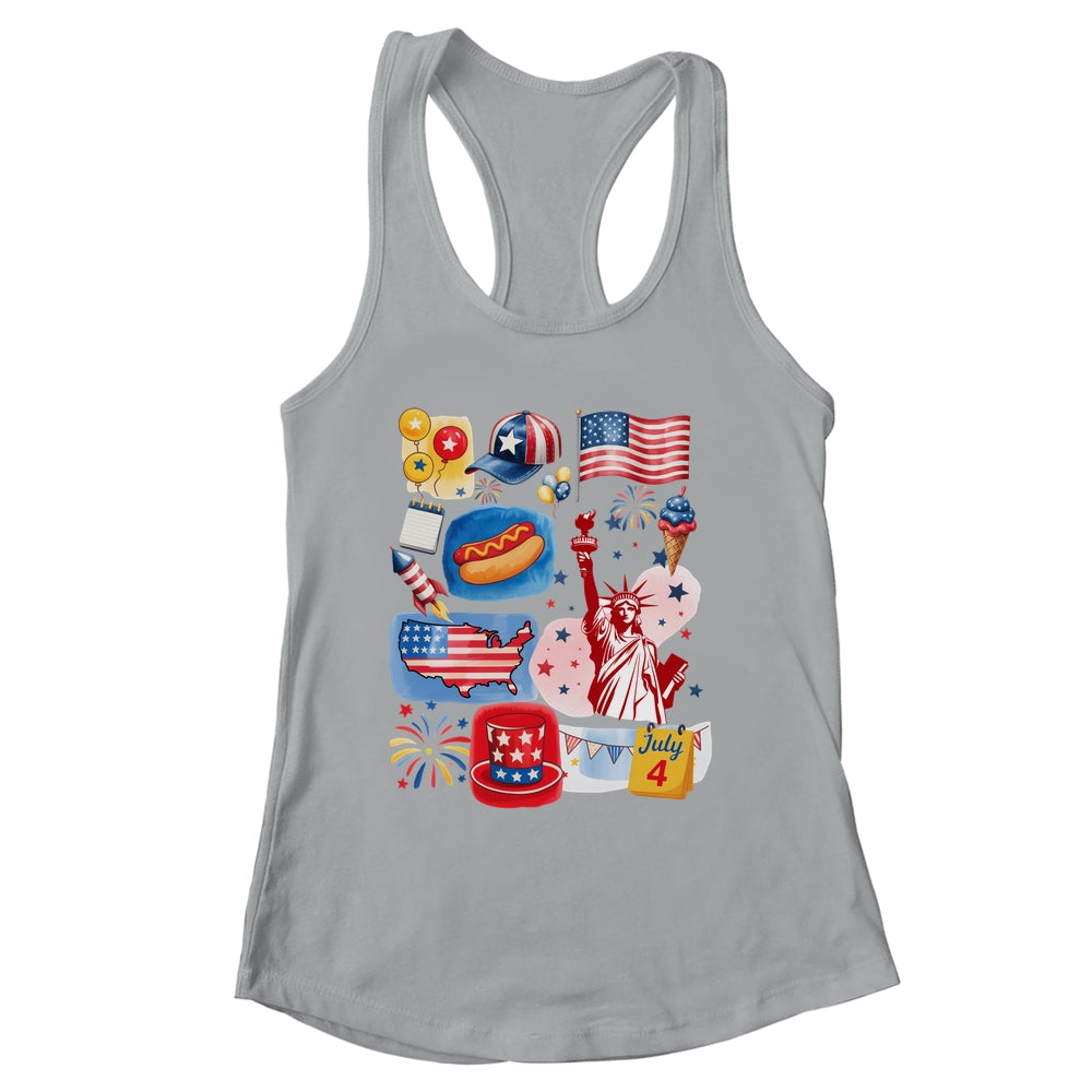 4th Of July Patriotic USA American Flag Independence Day Shirt & Tank Top | siriusteestore