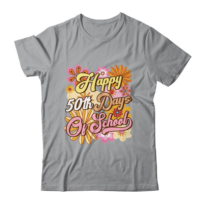50 Days Of School 50th Day Of School Groovy Retro Shirt & Hoodie | siriusteestore