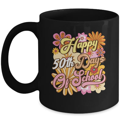 50 Days Of School 50th Day Of School Groovy Retro Mug | siriusteestore