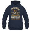 50 Years Awesome Vintage April 1975 50th Birthday Shirt & Hoodie | siriusteestore