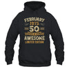 50 Years Awesome Vintage February 1975 50th Birthday Shirt & Hoodie | siriusteestore