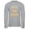 50 Years Awesome Vintage July 1975 50th Birthday Shirt & Hoodie | siriusteestore