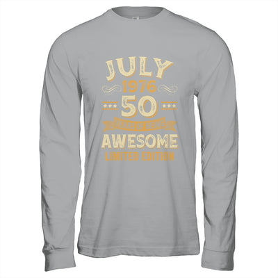 50 Years Awesome Vintage July 1976 50th Birthday Shirt & Hoodie | siriusteestore