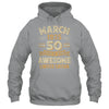 50 Years Awesome Vintage March 1975 50th Birthday Shirt & Hoodie | siriusteestore