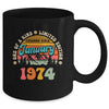 50 Years Old Awesome Since January 1974 50th Birthday Groovy Mug | siriusteestore