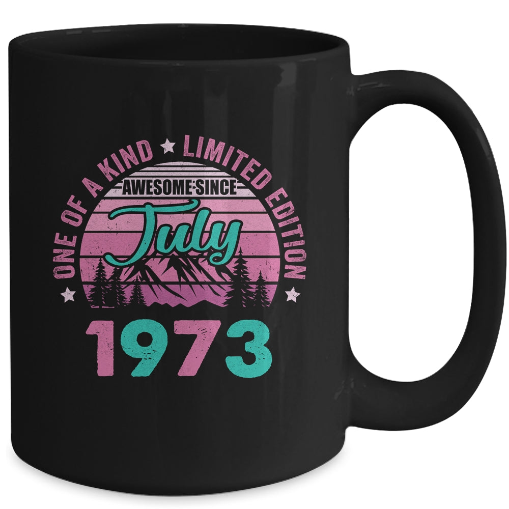 50 Years Old Awesome Since July 1973 50th Birthday Women Mug | siriusteestore