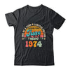 50 Years Old Awesome Since June 1974 50th Birthday Groovy Shirt & Tank Top | siriusteestore
