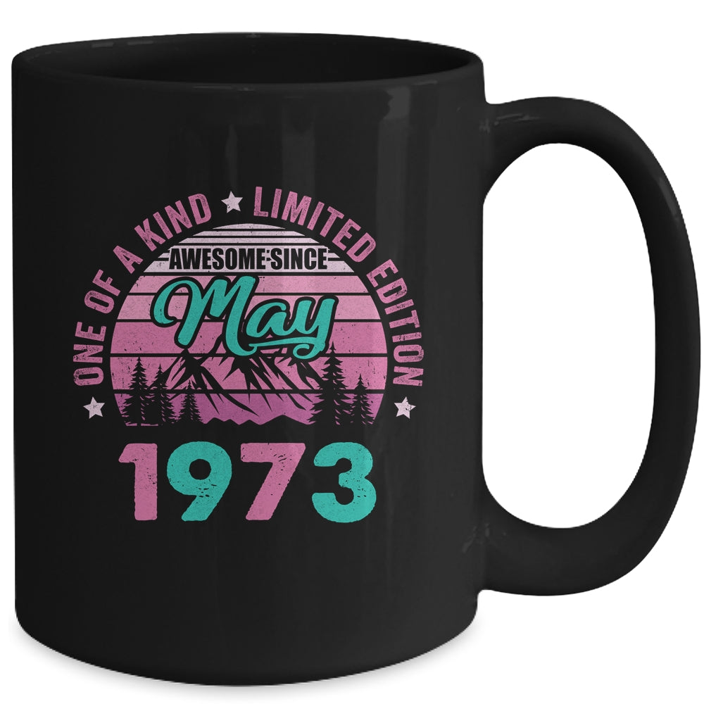 50 Years Old Awesome Since May 1973 50th Birthday Women Mug | siriusteestore