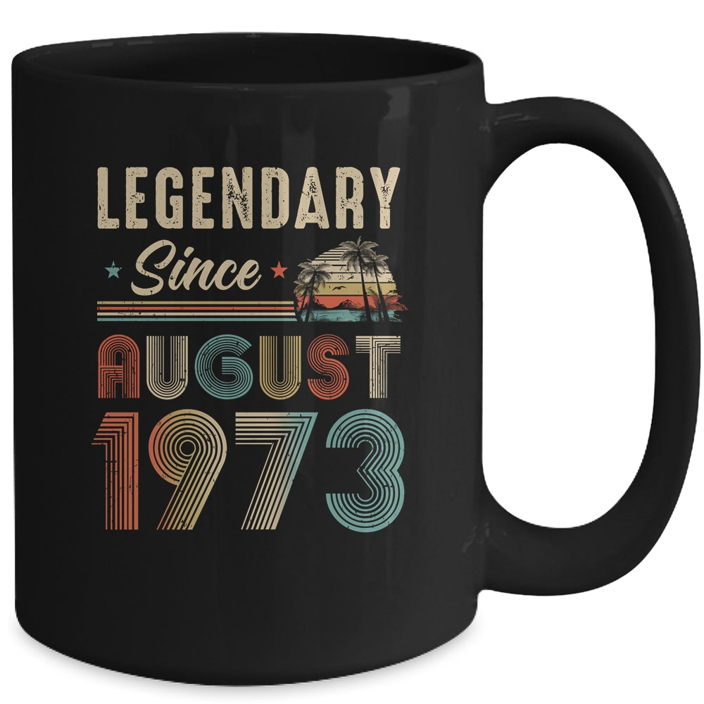 50 Years Old Legendary Since August 1973 50th Birthday Mug | siriusteestore